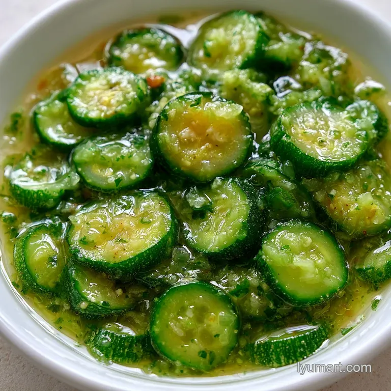 A rustic white bowl of colorful vegetable soup topped with a swirl of cream and a sprig of fresh, green parsley.