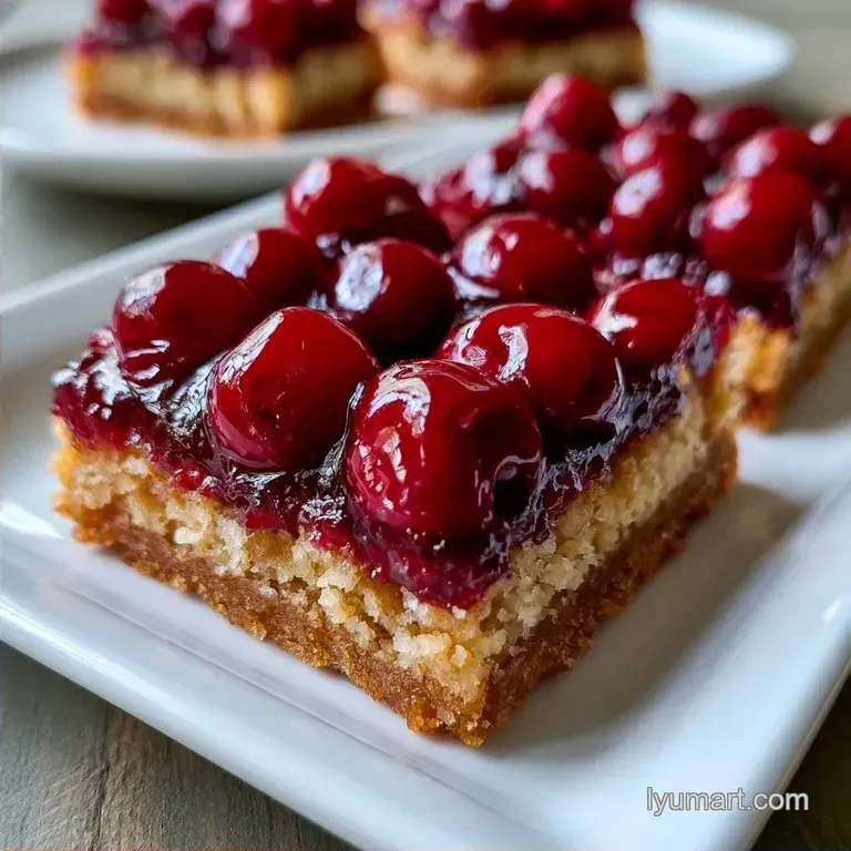 Gluten Free Cherry Bars with Almond Flour