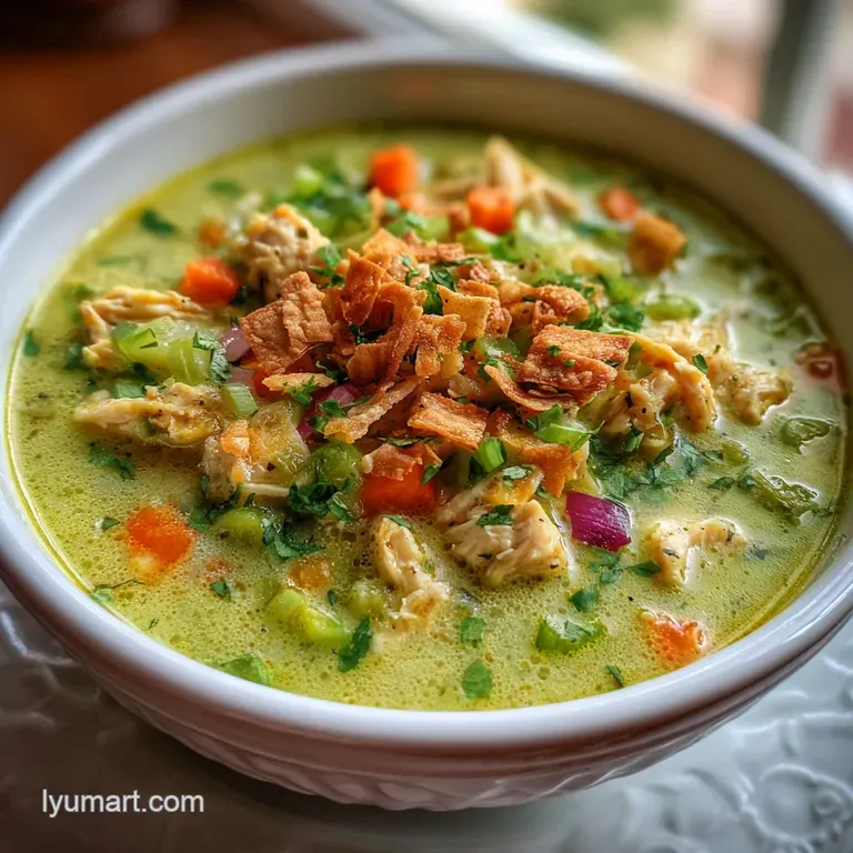 Green Chicken Chili Soup: Creamy and Zesty