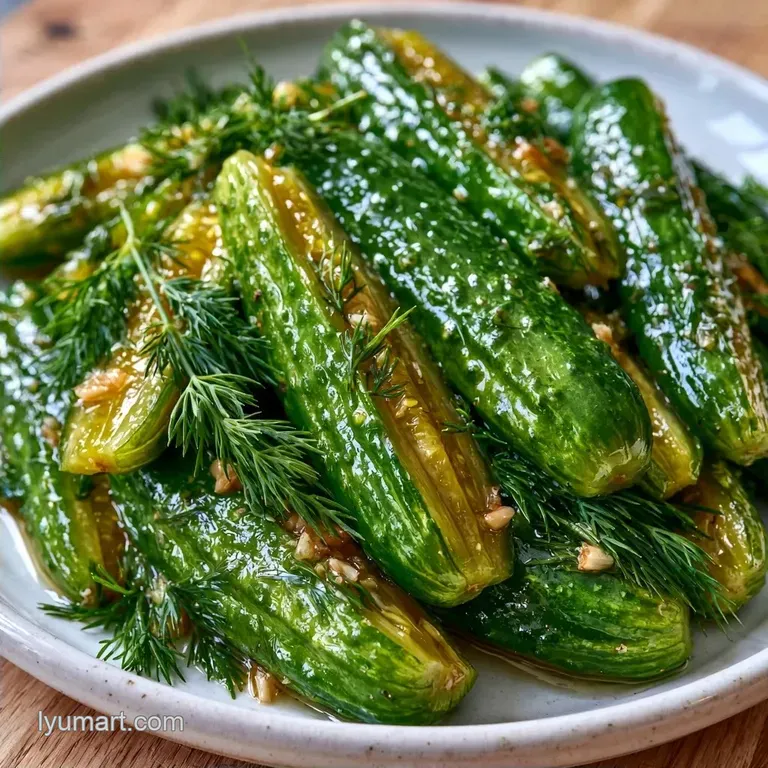 Herb Dill Pickles with White Vinegar