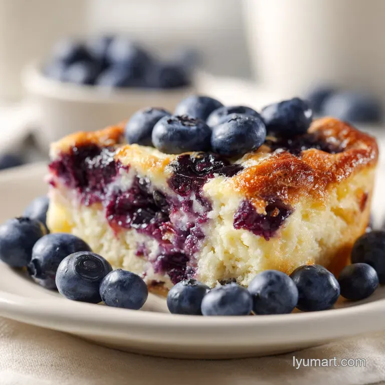HighProtein Lemon Blueberry Breakfast Bake
