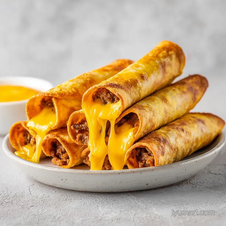 Beef Taquitos: Crispy and Cheesy