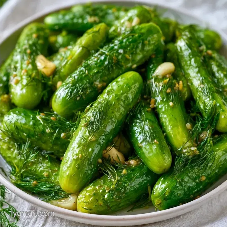 Crunchy Dill Pickles with Garlic