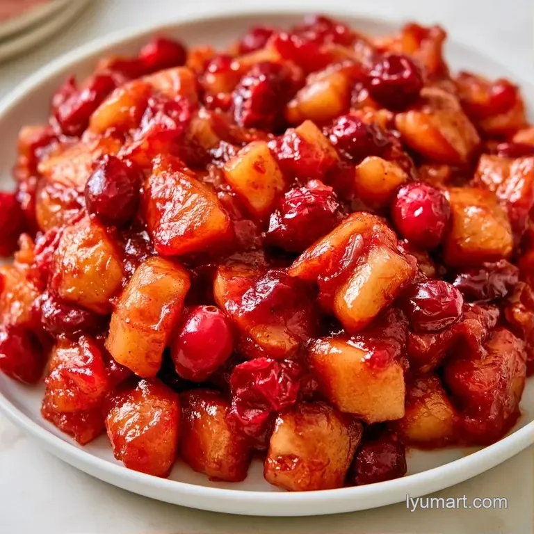 A small ceramic bowl of deep red condiment paired with toasted golden crackers on a rustic wooden tabletop.