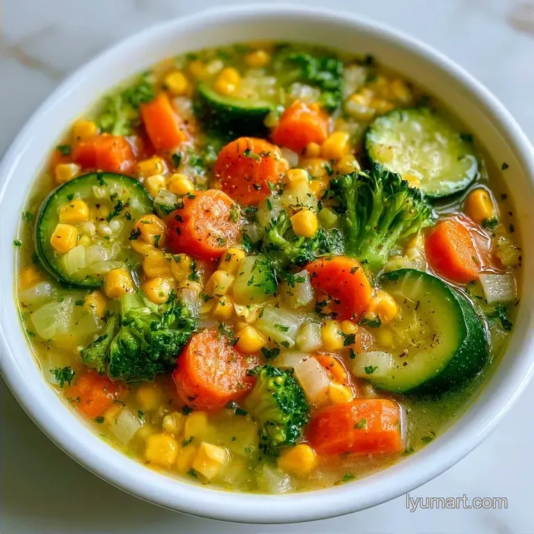 Light Summer Meal Soup: Refreshing Garden Blend