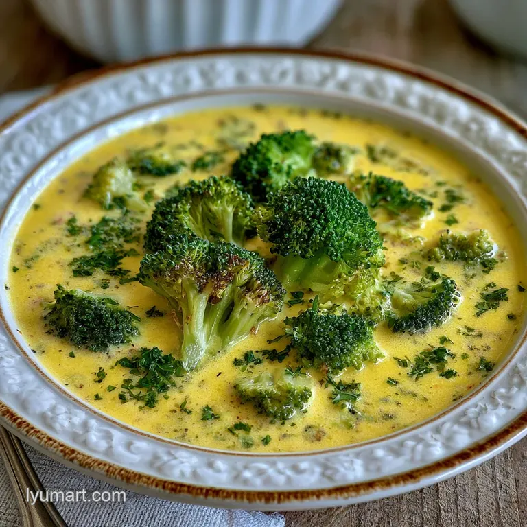 Broccoli Cheese Soup: Low Carb and Gluten Free
