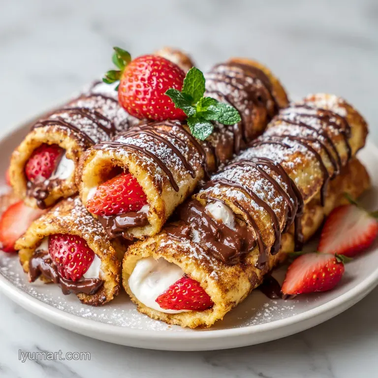 Nutella French Toast Rolls: Crispy and Golden