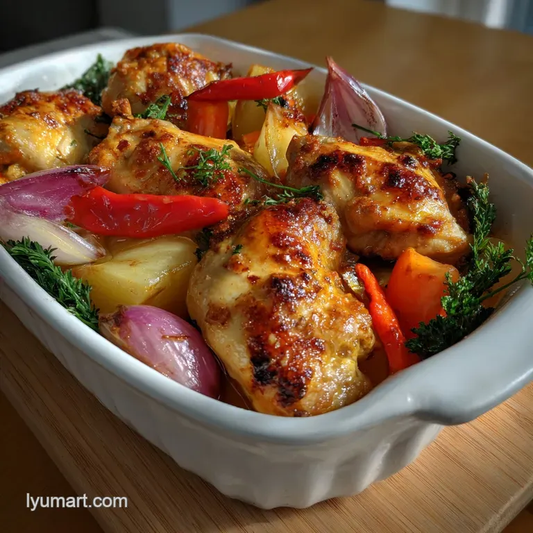 One Pan Chicken and Vegetables Dinner