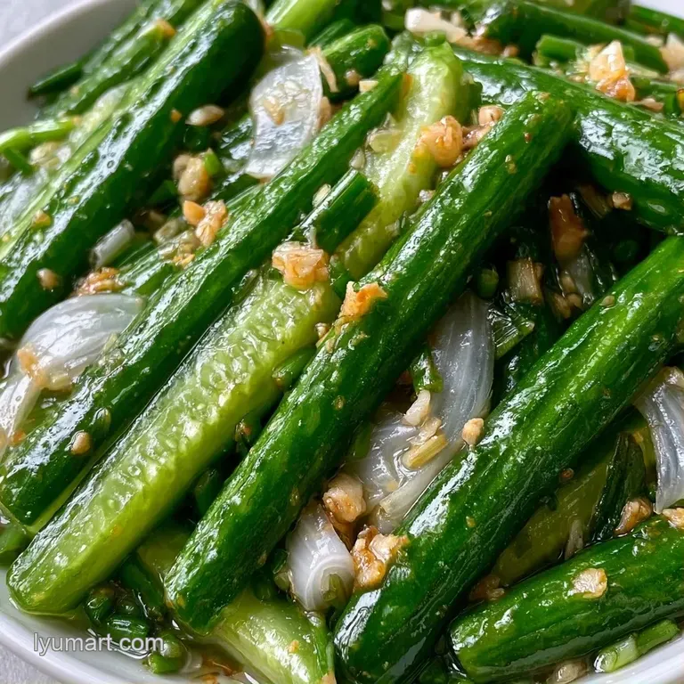 Vibrant green pickle spears arranged on a slate board with sliced garlic and fresh dill sprigs on the side.