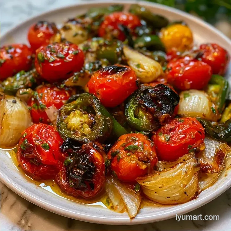 Smoky Savory Roasted Cherry Salsa