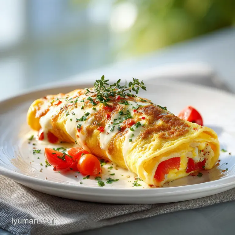 Omelet Roll: Tender Bacon and Egg Loaf