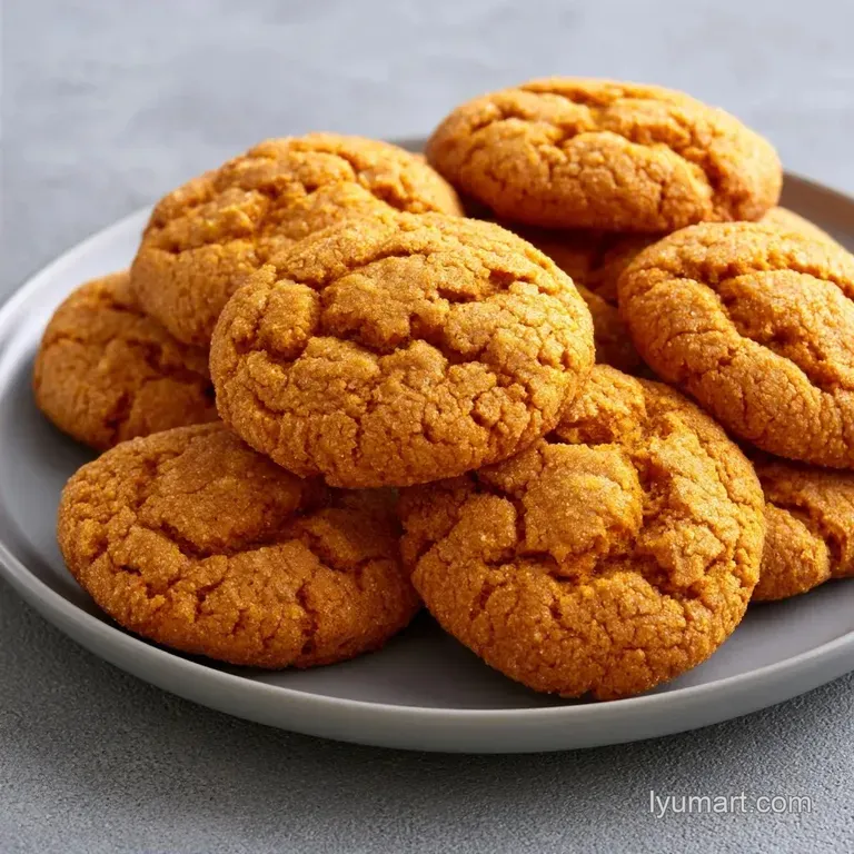 Simple Pumpkin Spice Cookies with Maple Syrup