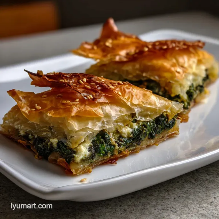 Phyllo Dough Recipe with Spinach