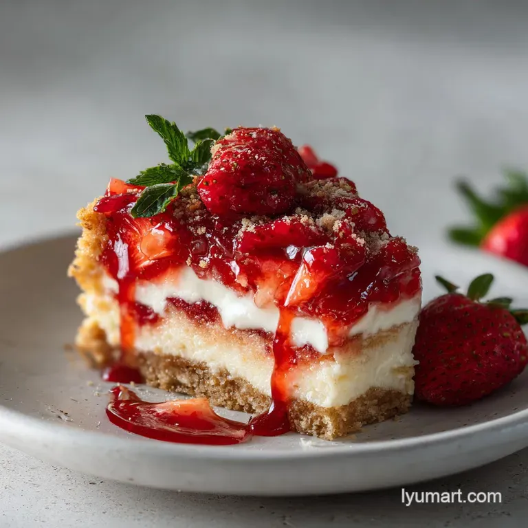 Strawberry Cheesecake Dump Cake