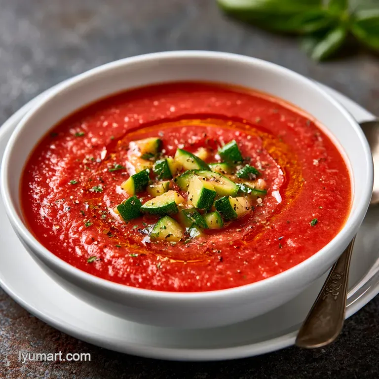 Summer Tomato Zucchini Soup: Roasted and Creamy