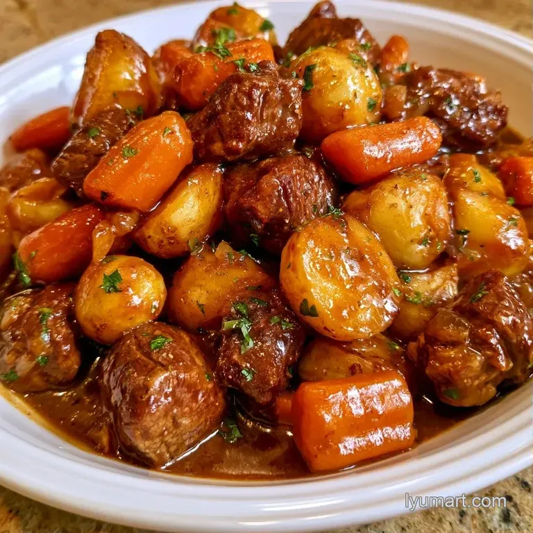 Rustic foil packets open to reveal steaming, tender meat and carrots served on a dark slate platter with herbs.