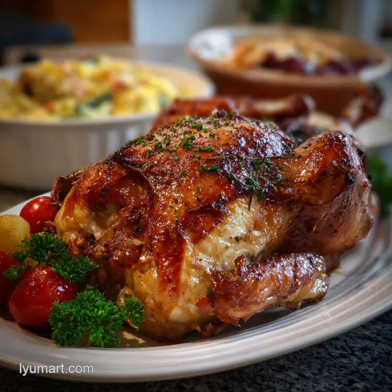 Christmas Dinner Idea with Roasted Turkey