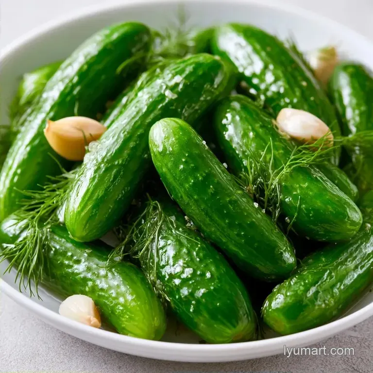 Canned Pickles with Garlic and Fresh Dill
